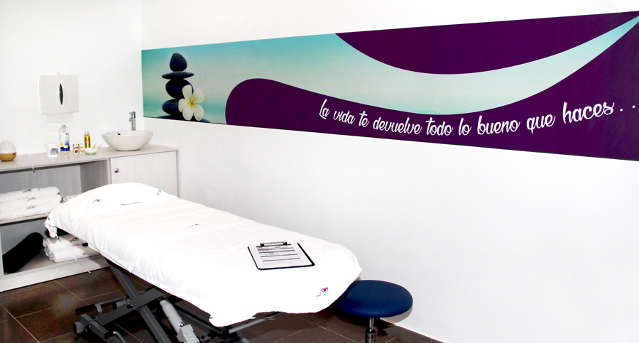 Decoración de local comercial de Asana en san Javier con vinilos impresos a medida Decoración de local comercial de Asana en san Javier con vinilos impresos a medida
