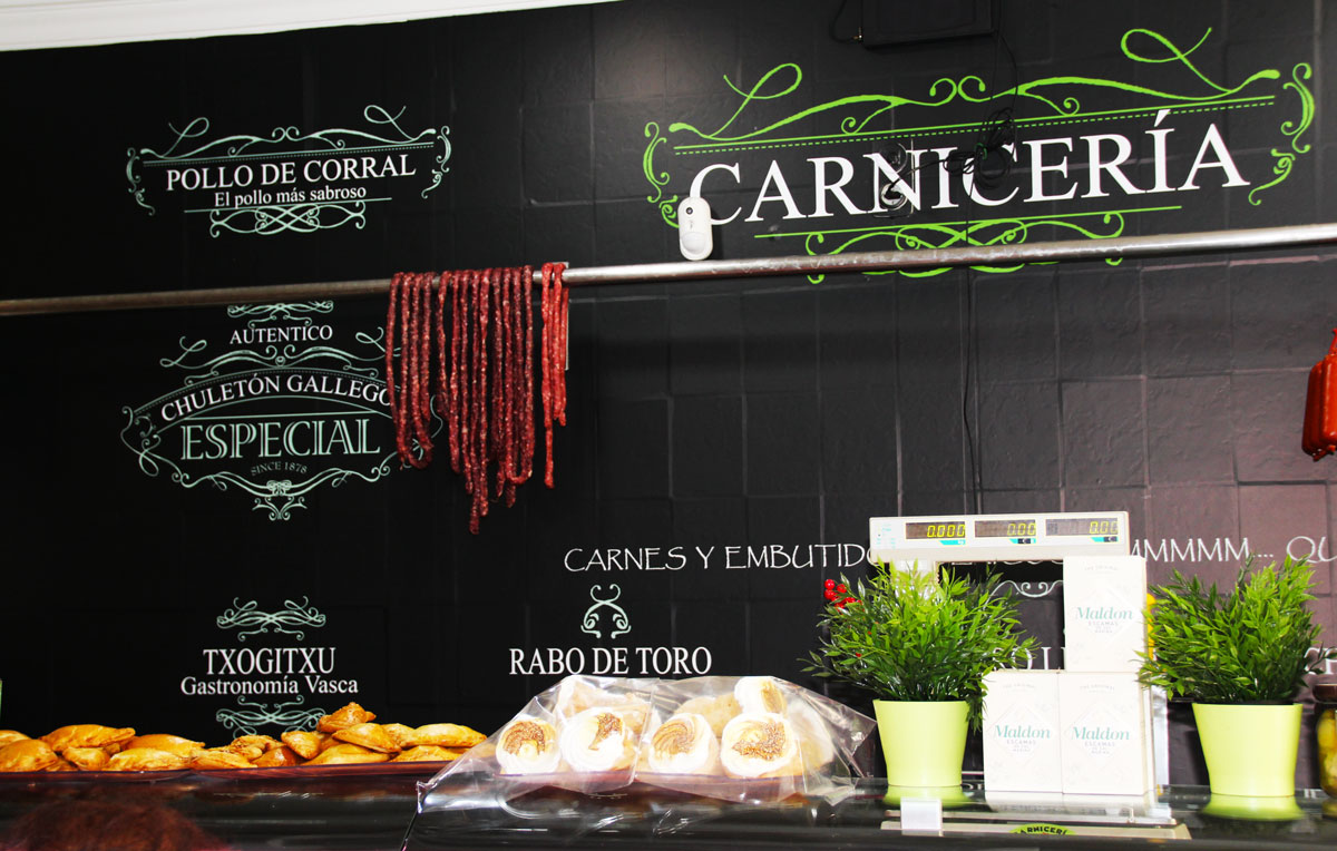 Decoracion con vinilos carniceria Don Pechugon Murcia Decoracion con vinilos carniceria Don Pechugon Murcia