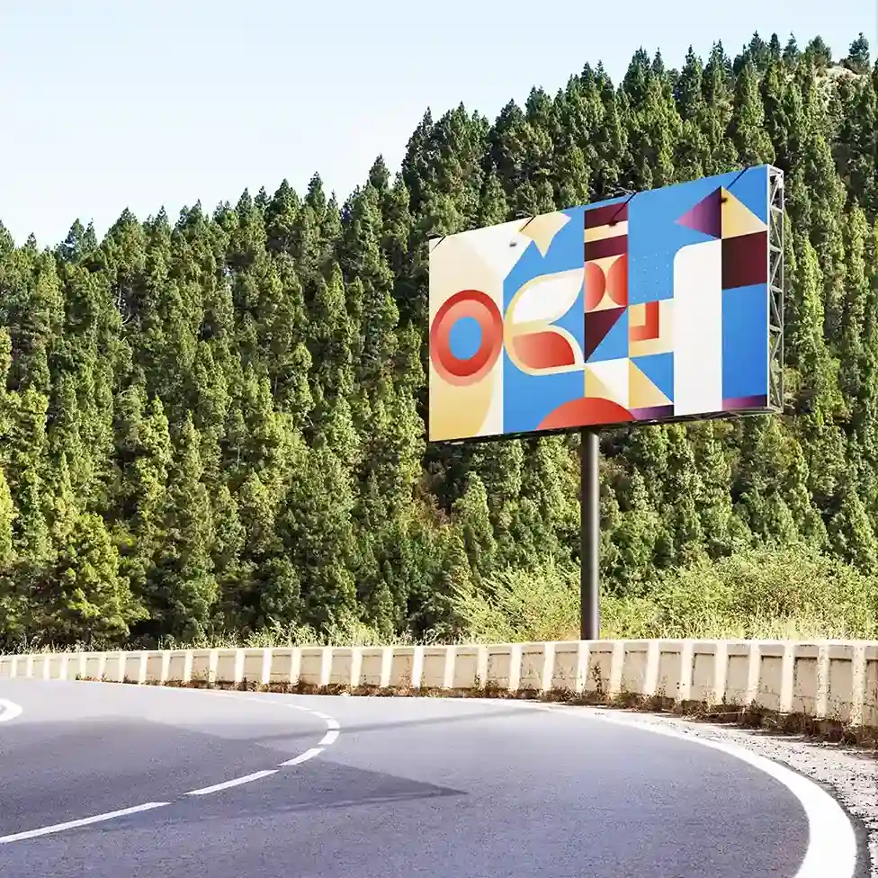 Cartel Papel Carretera